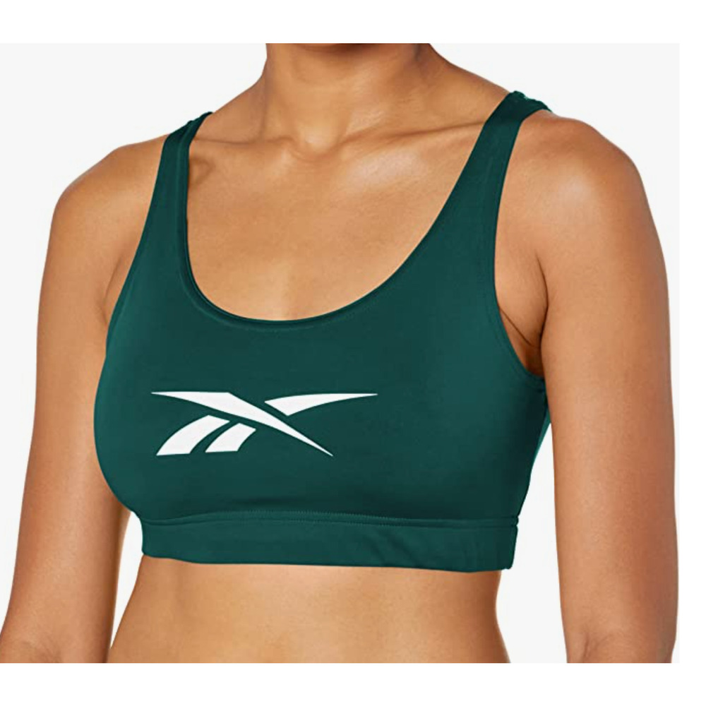 Reebok Green Logo Sports Bra XL